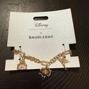 Disney x BaubleBar Parks Collection 50th Anniversary Gold Charm Bracelet
